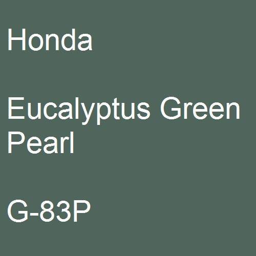 Honda, Eucalyptus Green Pearl, G-83P.